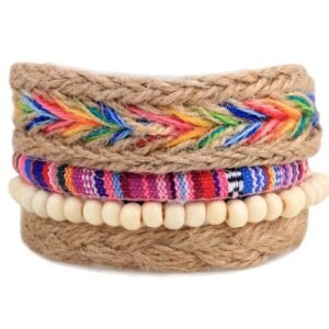 Leather Bracelet Men Multilayer Bead Bracelet Punk Wrap Bracelets for Women Vintage punk Men Jewelry - Image 12