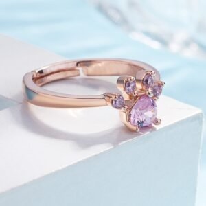 New Cat Bear Dog Paw Ring for Women Jewelry Sets - Image 5