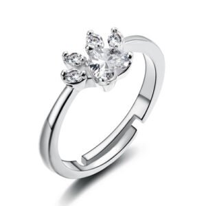 New Cat Bear Dog Paw Ring for Women Jewelry Sets - Image 24